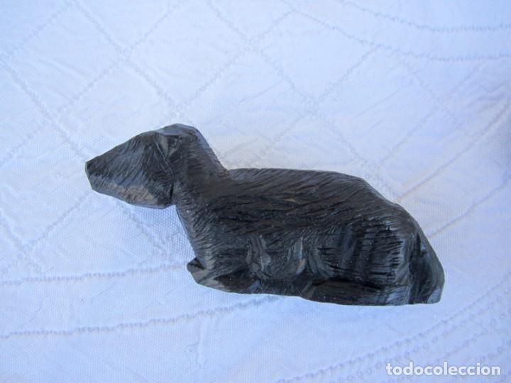 Antig&uuml;edades: lote de cuatro animales en madera de ebano - Foto 2