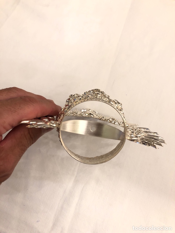 Antig&uuml;edades: Corona Virgen plateada, 5 cm di&aacute;metro - Foto 3