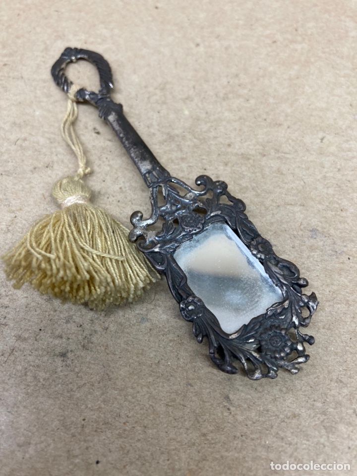 Antig&uuml;edades: Espejo antiguo de plata - Foto 1