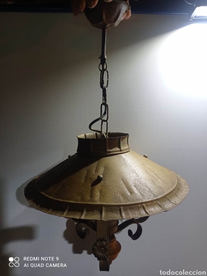 Antig&uuml;edades: Antigua lampara techo - Foto 7