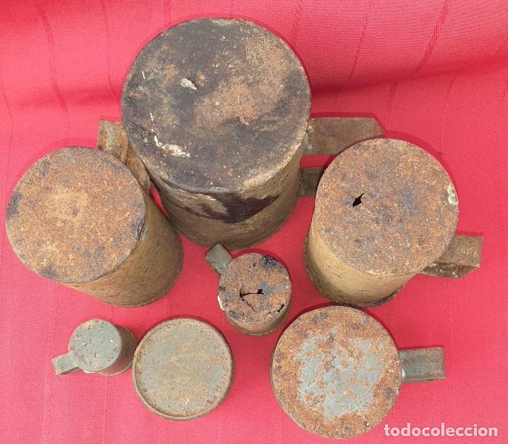 Antig&uuml;edades: JUEGO DE MEDIDAS DE LATA - Foto 5