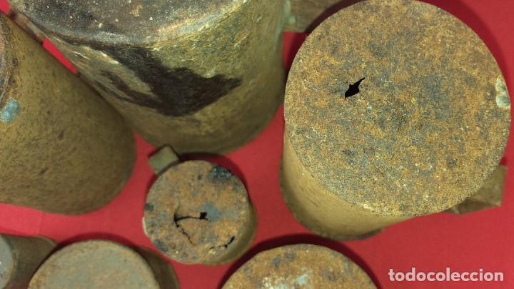Antig&uuml;edades: JUEGO DE MEDIDAS DE LATA - Foto 6