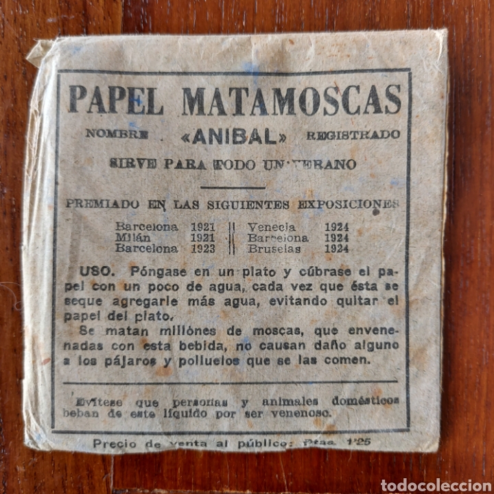 Antig&uuml;edades: SOBRE DE PAPEL MATAMOSCAS , ANIBAL - Foto 1