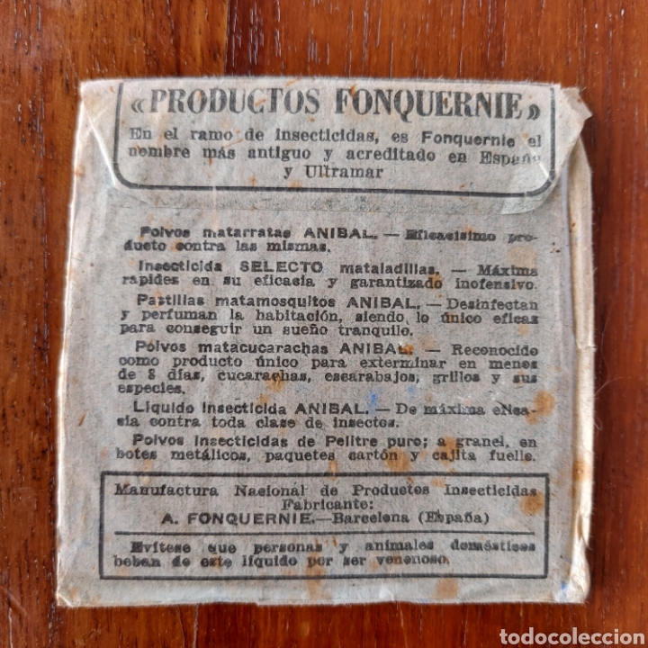 Antig&uuml;edades: SOBRE DE PAPEL MATAMOSCAS , ANIBAL - Foto 2