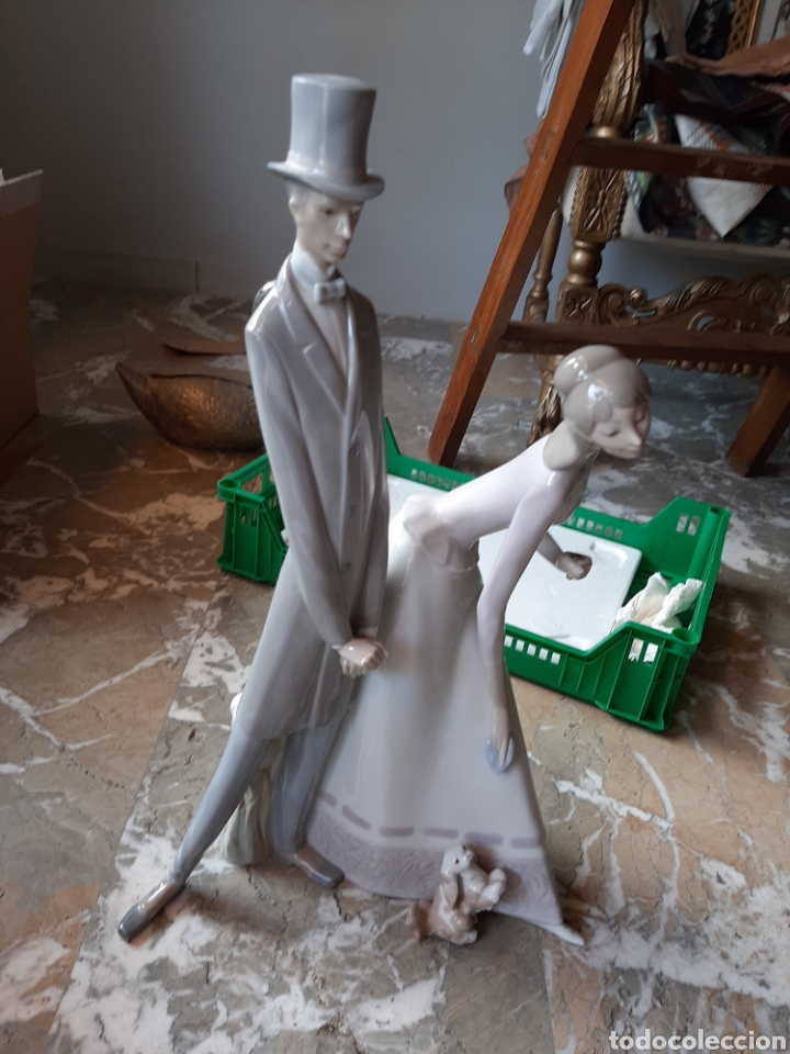 Antig&uuml;edades: Escultura pareja lladro - Foto 2
