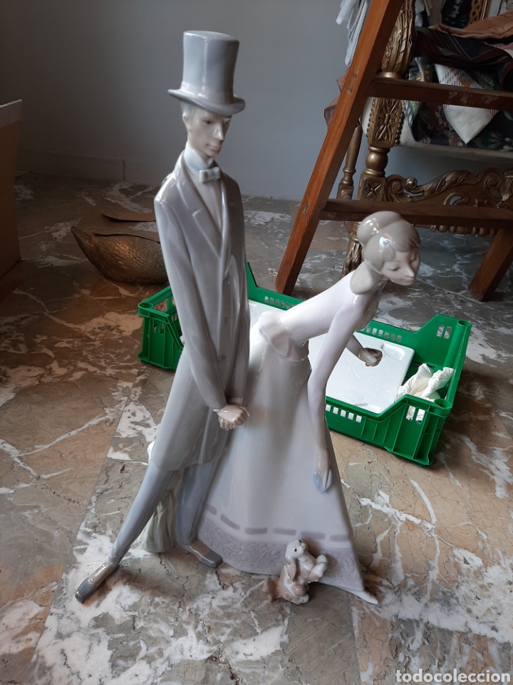 Antig&uuml;edades: Escultura pareja lladro - Foto 1
