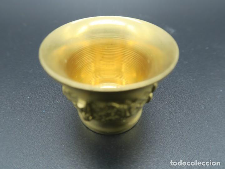 Antig&uuml;edades: ALMIDEZ DE BRONCE - LATON SIN MANO 2 PIEZAS - Foto 2