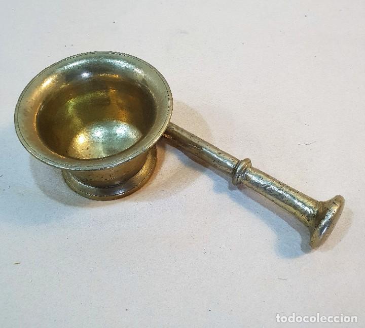 Antig&uuml;edades: ALMIREZ O MORTERO DE BRONCE S. XVIII - Foto 2