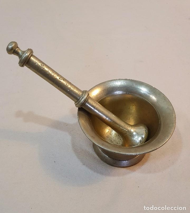 Antig&uuml;edades: ALMIREZ O MORTERO DE BRONCE S. XVIII - Foto 1
