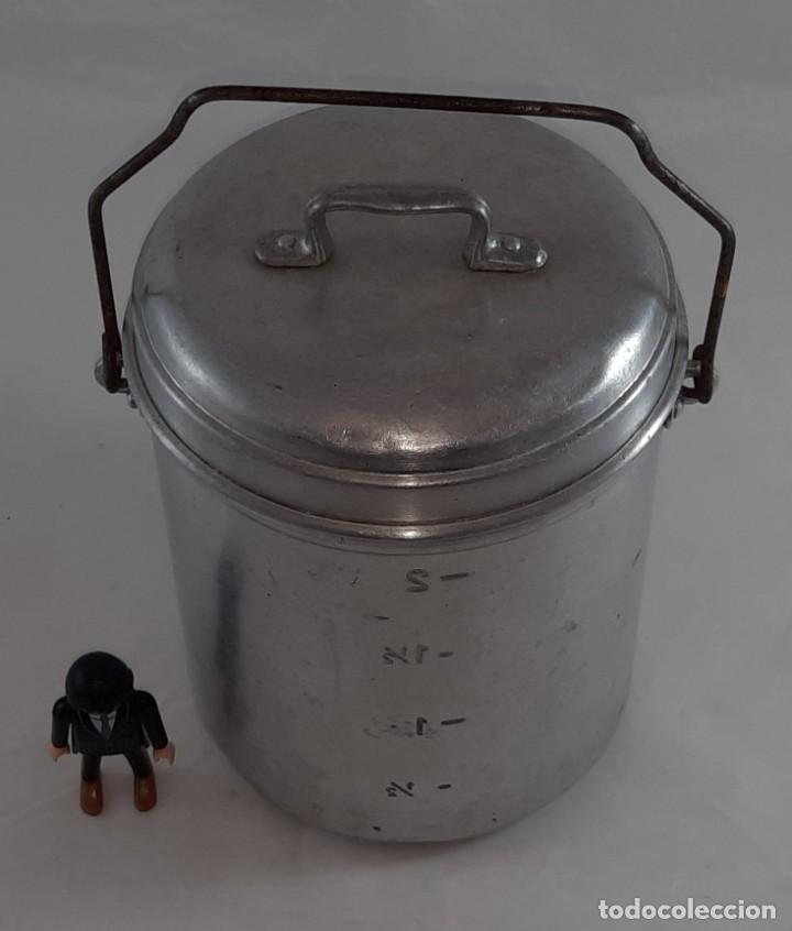 Antig&uuml;edades: LECHERA DE MANO DE ALUMINIO - Foto 2