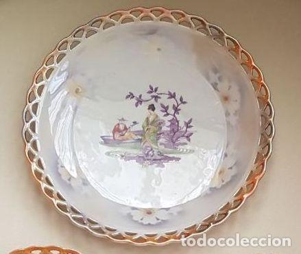 Antig&uuml;edades: Plato de bordes calados - Foto 1