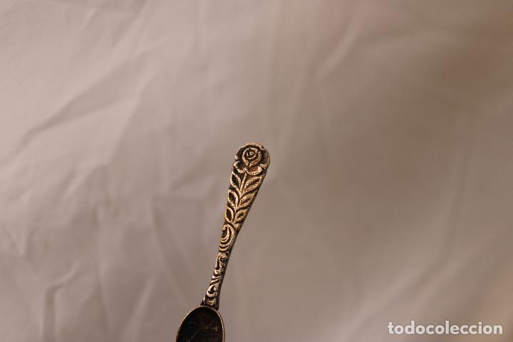 Antig&uuml;edades: cucharilla de moca en plata de ley - Foto 2