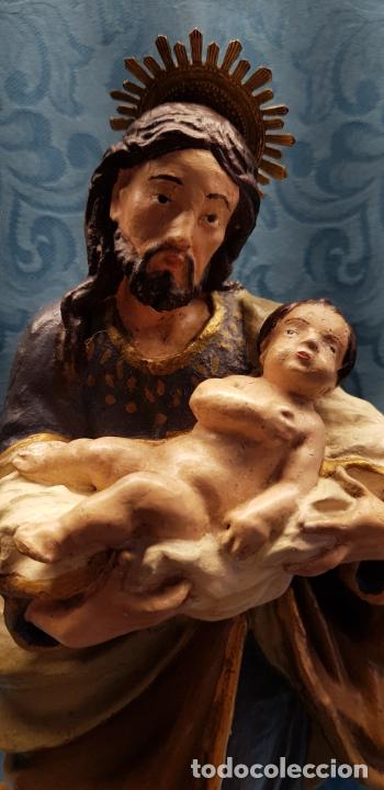 Antig&uuml;edades: SAN JOS&Eacute; CON NI&Ntilde;O EN BRAZOS - Foto 3