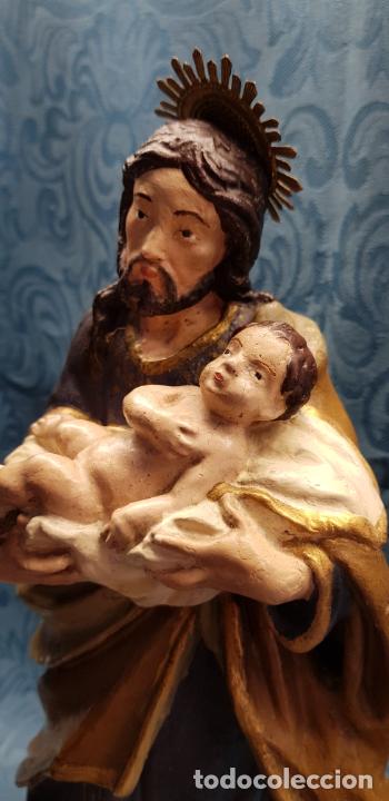 Antig&uuml;edades: SAN JOS&Eacute; CON NI&Ntilde;O EN BRAZOS - Foto 4