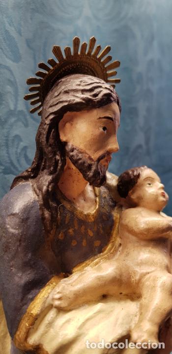 Antig&uuml;edades: SAN JOS&Eacute; CON NI&Ntilde;O EN BRAZOS - Foto 8