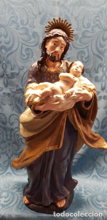 Antig&uuml;edades: SAN JOS&Eacute; CON NI&Ntilde;O EN BRAZOS - Foto 1