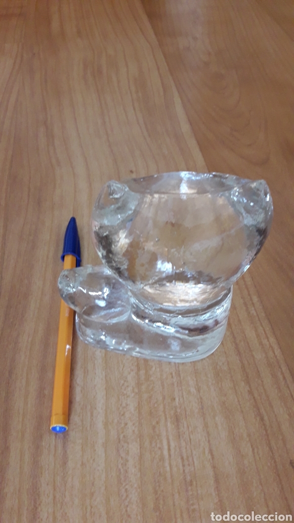 Antig&uuml;edades: FIGURA DE CRISTAL CON FORMA DE BUHOS - Foto 4