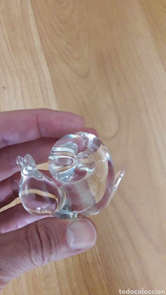 Antig&uuml;edades: FIGURA DE CRISTAL CON FORMA DE CARACOL - Foto 4