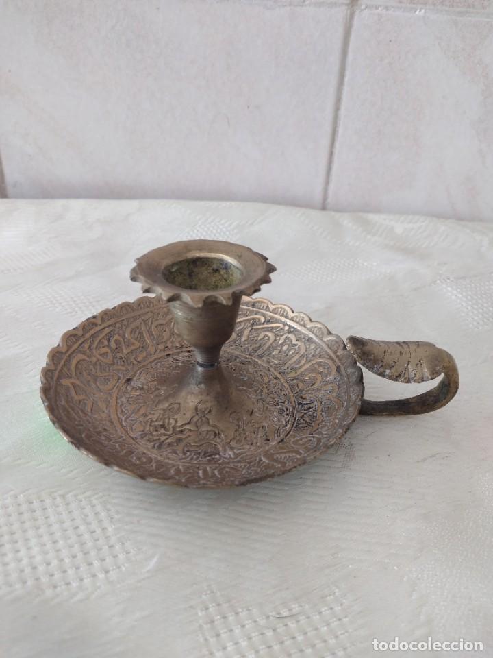 Antig&uuml;edades: Preciosa palmatoria de bronce. - Foto 1