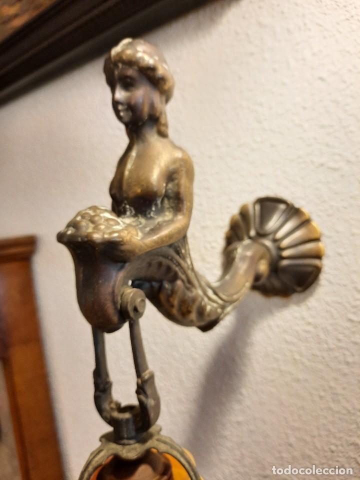 Antig&uuml;edades: pareja de apliques de iluminacion- - Foto 2