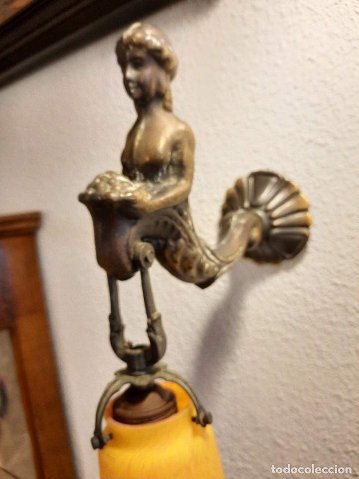 Antig&uuml;edades: pareja de apliques de iluminacion- - Foto 4