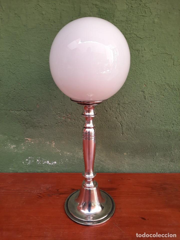 Antig&uuml;edades: lampara de mesa art deco- - Foto 1