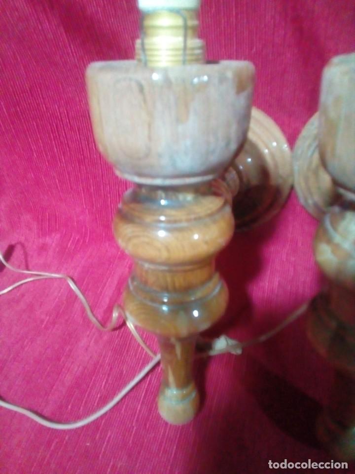 Antig&uuml;edades: pareja de apliques de madera - Foto 8