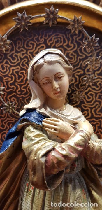 Antig&uuml;edades: RETABLO (MADERA) VIRGEN INMACULADA - Foto 8