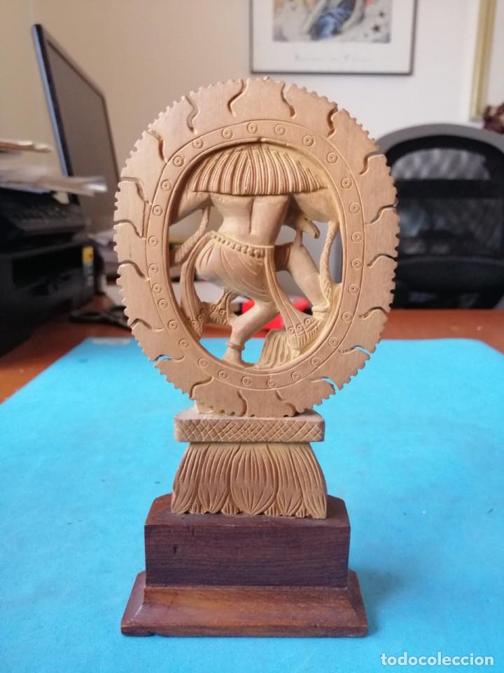 Antig&uuml;edades: DIOSA IND&Uacute; - TALLADA EN MADERA - 18 X 8 - Foto 2
