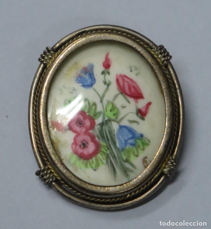 Antig&uuml;edades: ANTIGUO BROCHE DE PLATA. 800MM - Foto 1