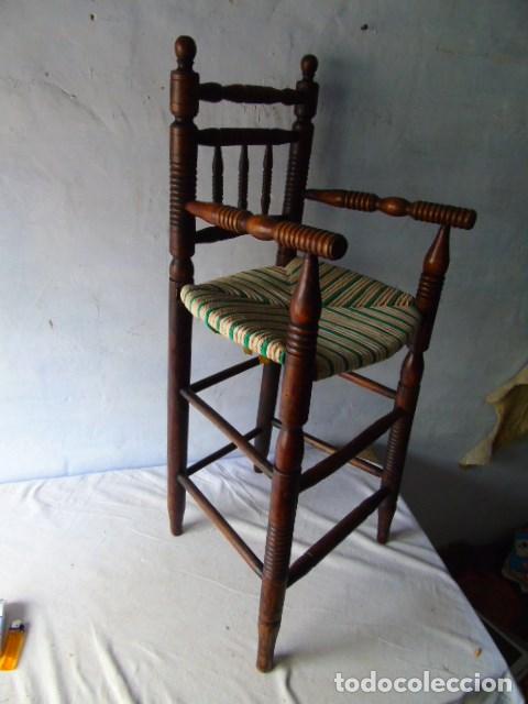 Antig&uuml;edades: silla sillon alto antiguo - Foto 1