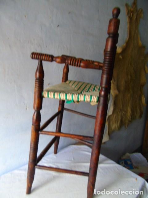 Antig&uuml;edades: silla sillon alto antiguo - Foto 3