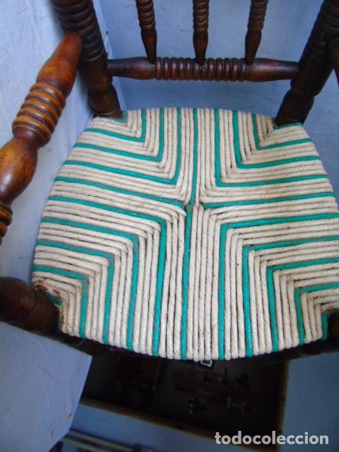 Antig&uuml;edades: silla sillon alto antiguo - Foto 4