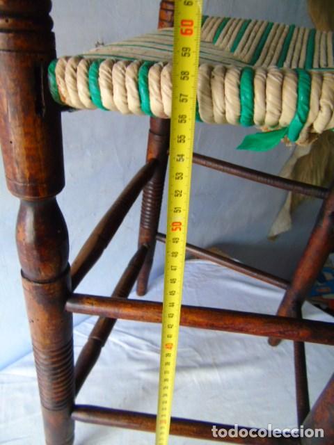Antig&uuml;edades: silla sillon alto antiguo - Foto 6