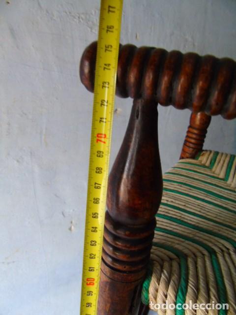 Antig&uuml;edades: silla sillon alto antiguo - Foto 7