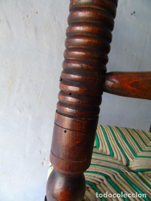 Antig&uuml;edades: silla sillon alto antiguo - Foto 10