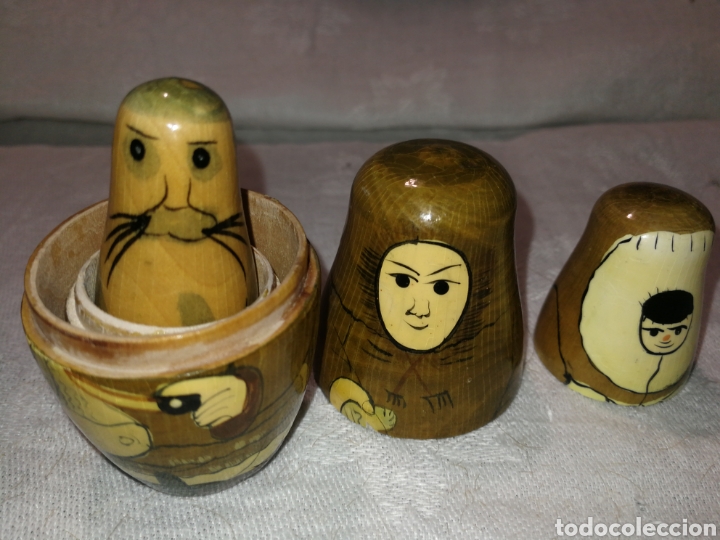 Antig&uuml;edades: MATRIOSKAS MADERA ESQUIMALES - Foto 2