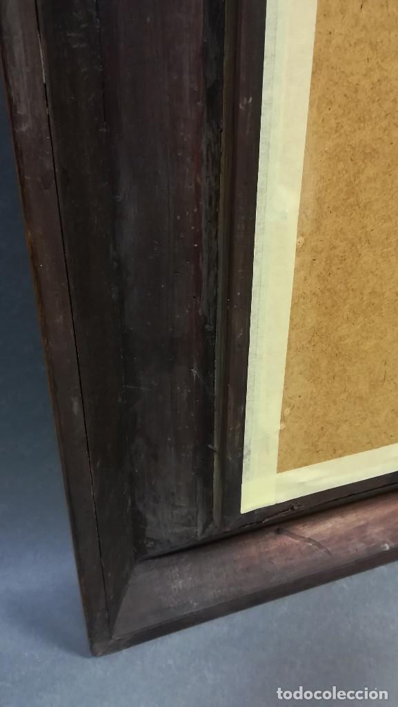 Antig&uuml;edades: ESPEJO CON MARCO DE MADERA DE CAOBA ANTIGUO - Foto 14