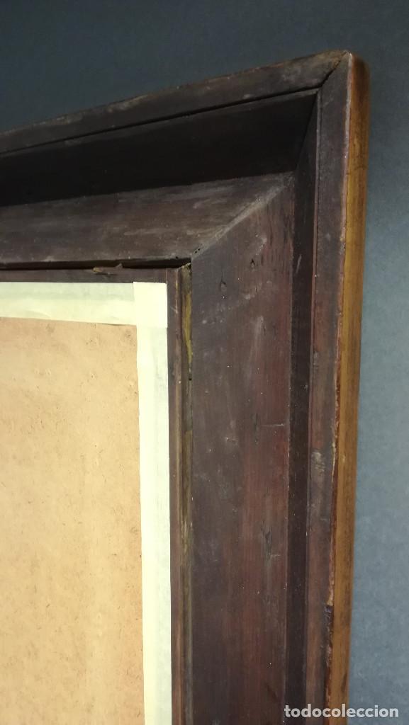 Antig&uuml;edades: ESPEJO CON MARCO DE MADERA DE CAOBA ANTIGUO - Foto 15