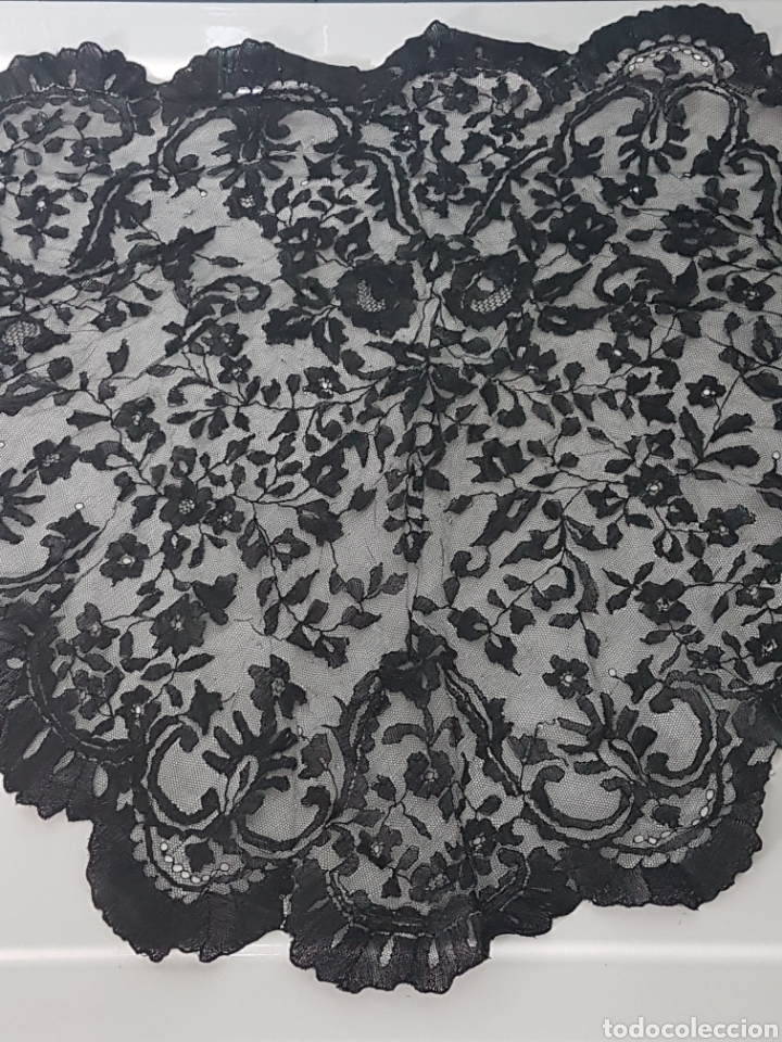 Antig&uuml;edades: MANTILLA ANTIGUA BLONDA - Foto 2