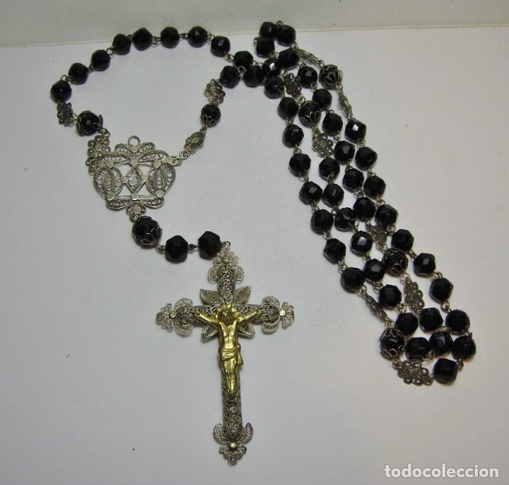 precioso antiguo rosario religioso - Compra venta en todocoleccion