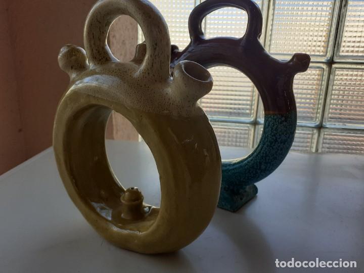 Antig&uuml;edades: Pareja cantaros botijo rosco - Foto 3