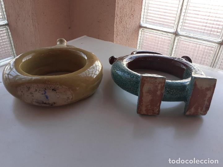 Antig&uuml;edades: Pareja cantaros botijo rosco - Foto 5