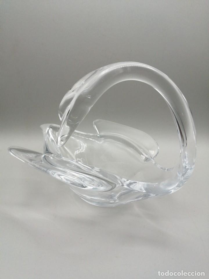 Antig&uuml;edades: Cristal Vannes Francia. Cisne, centro mesa - Foto 3