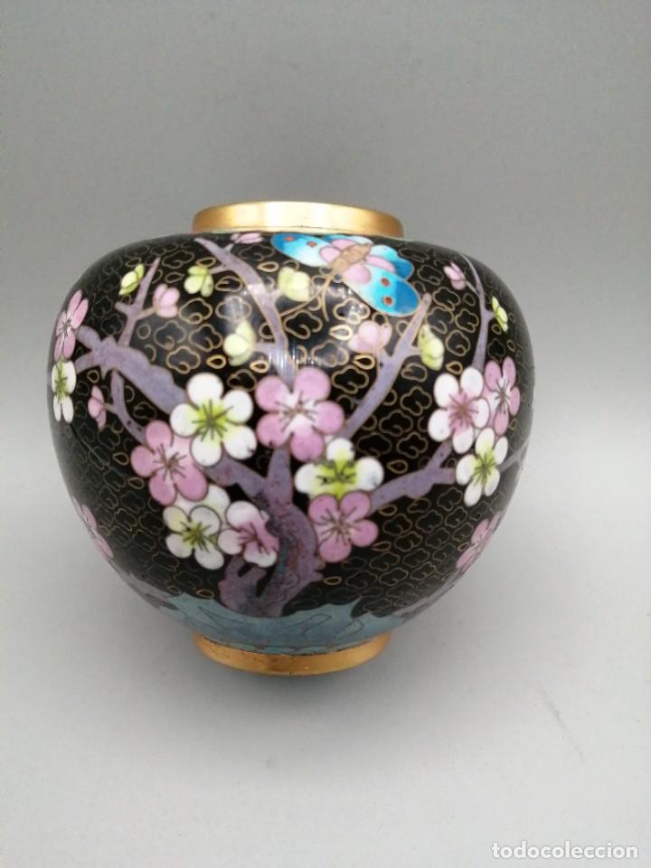 Antig&uuml;edades: Jarr&oacute;n tibor bronce cloisonne. China - Foto 1