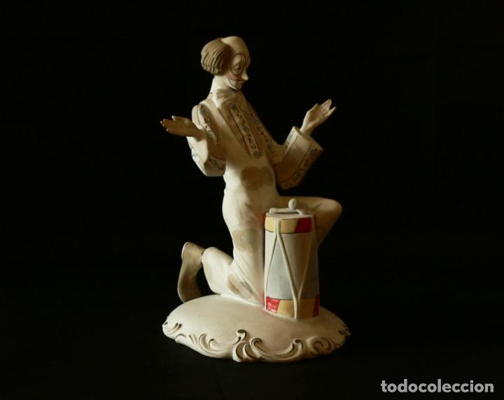 Oggetti Antichi: FIGURA PAYASO CON TAMBOR PORCELANA