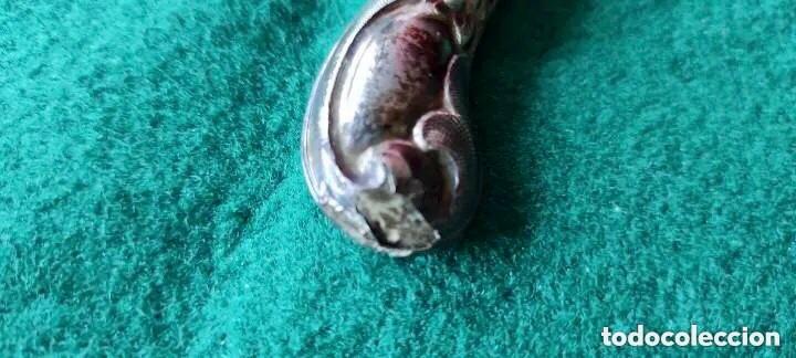 Antig&uuml;edades: ESTUCHE CON JUEGO DE CUCHILLOS CON MANGO DE PLATA REPUJADA - Foto 4