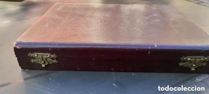 Antig&uuml;edades: ESTUCHE CON JUEGO DE CUCHILLOS CON MANGO DE PLATA REPUJADA - Foto 6