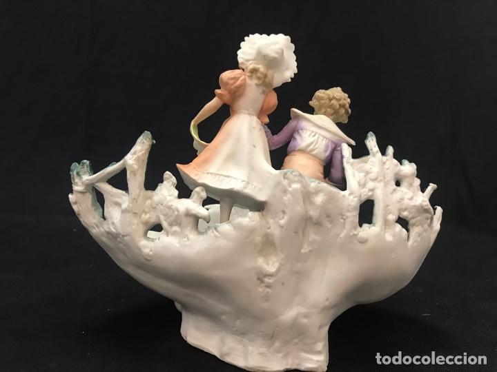 Antig&uuml;edades: Centro de mesa de porcelana ff. S. XIX. - Foto 4
