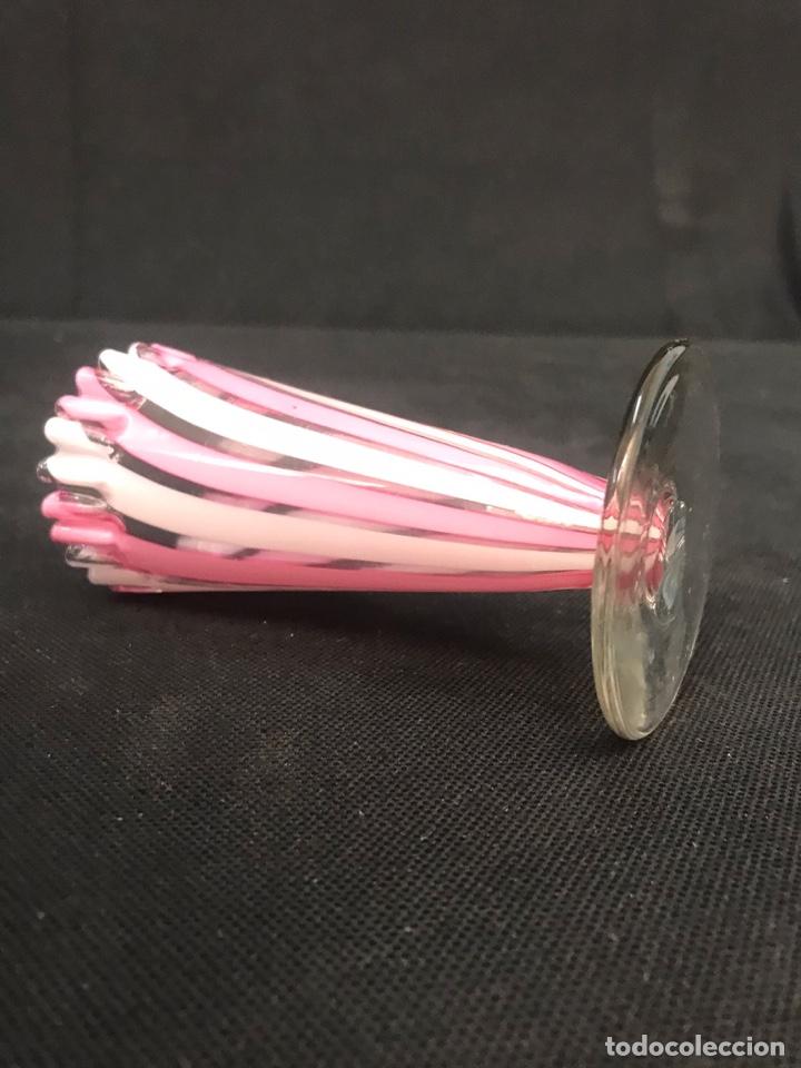 Antig&uuml;edades: Violetero de cristal S. XIX - Foto 2